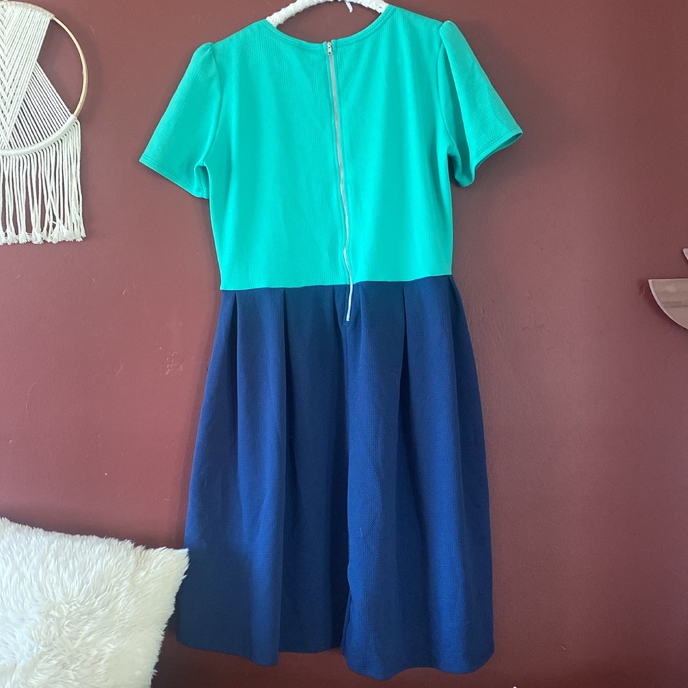 Lularoe Color Block Dress With Pockets! Size 2xl - image 4